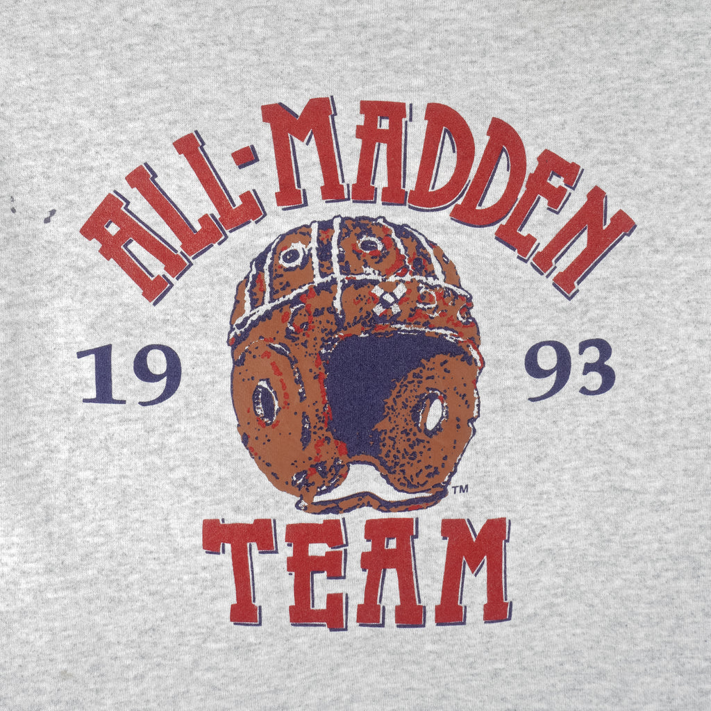 Vintage (Hanes) - All Madden Team Crew Neck Sweatshirt 1993 X-Large Vintage Retro Football