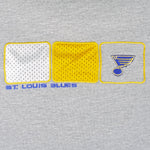 NHL (Blue Line) - St. Louis Blues Embroidered Crew Neck Sweatshirt 1990s Large Vintage Retro Hockey