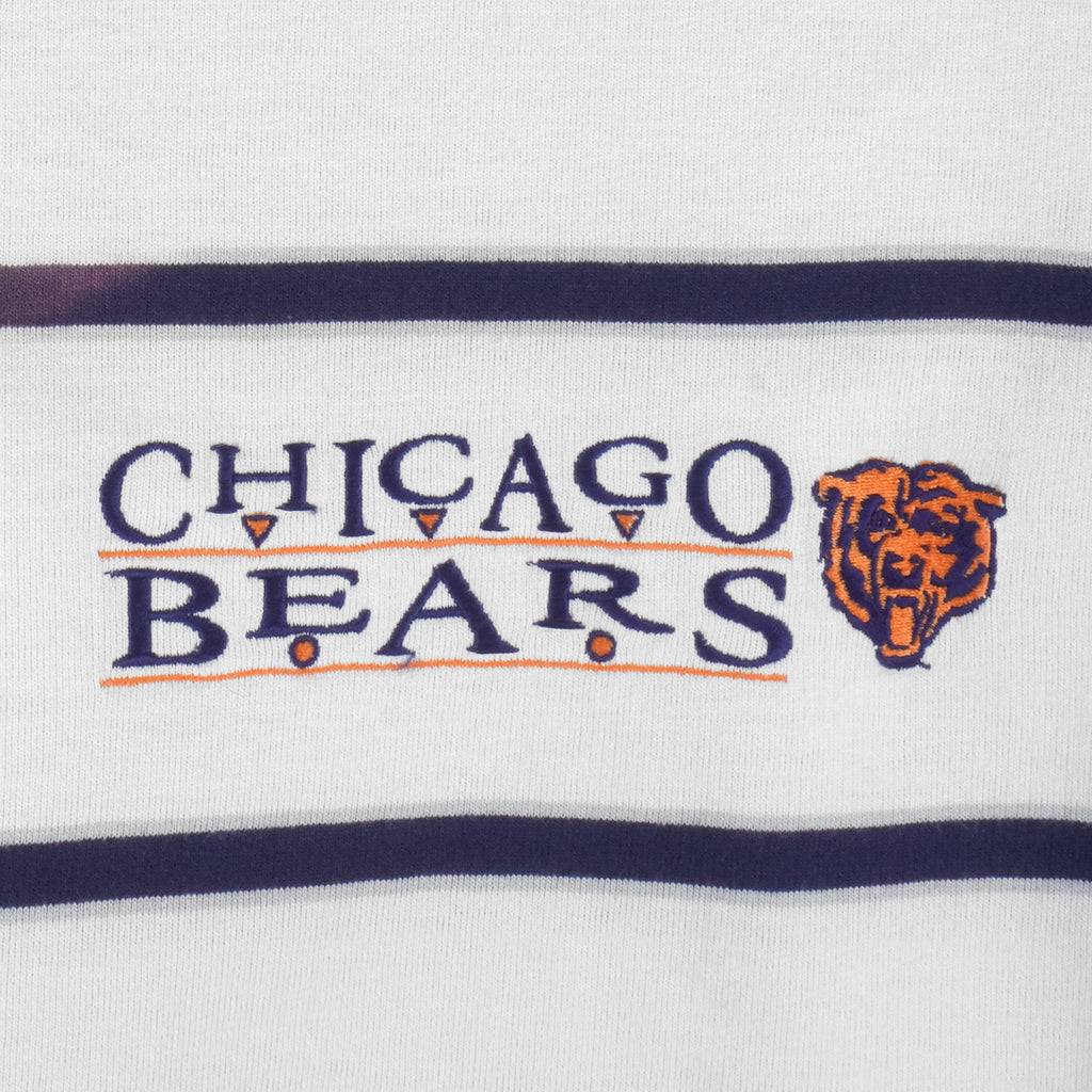 NFL (Front Frow) - Chicago Bears Embroidered Crew Neck Sweatshirt 1990s Large Vintage Retro Football