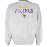 NFL (Logo 7) - Minnesota Vikings Embroidered Sweatshirt 1990s Large