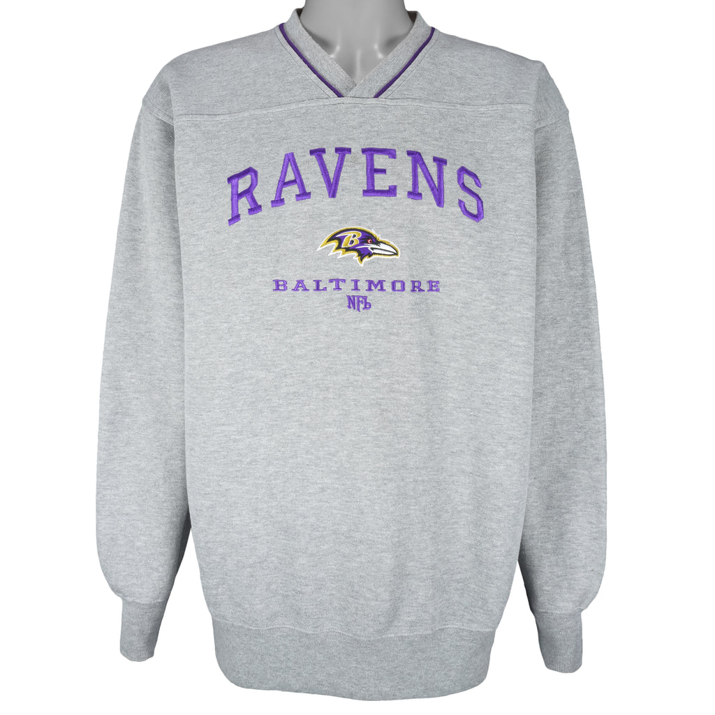 NFL Baltimore Ravens Embroidered Crew Neck Sweatshirt 1990s X Large