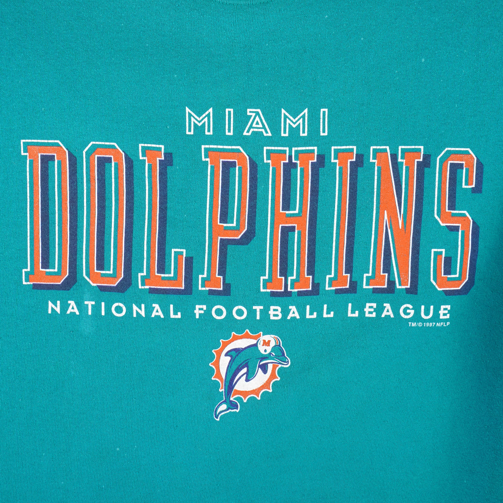 Vintage Miami Dolphins Football Crewneck Sweatshirt Retro T-Shirt