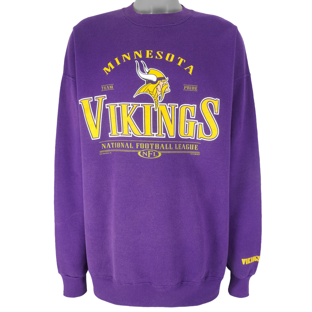 NFL (Lee) - Minnesota Vikings Crew Neck Sweatshirt 1999 XX-Large Vintage Retro Football