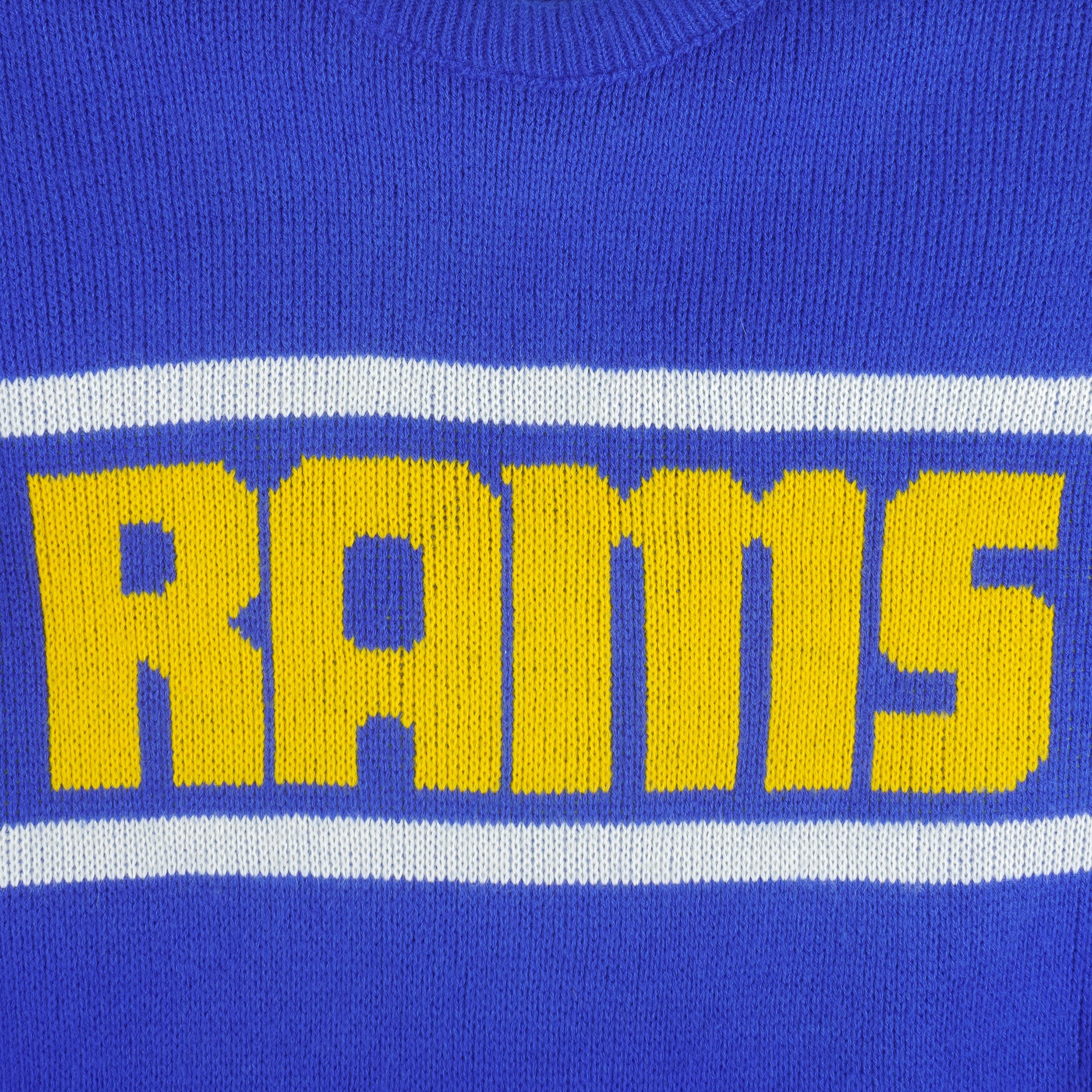 Vintage NFL (Cliff Engle) - St. Louis Rams Crew Neck Knit Sweater 1980s X-Large