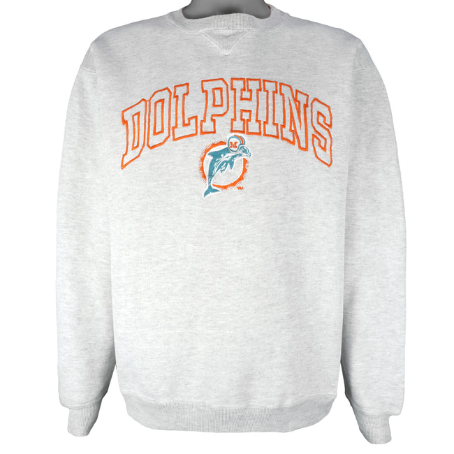 Vintage NFL (Logo 7) - Miami Dolphins Big Logo Crew Neck Sweatshirt 1990s  Small – Vintage Club Clothing