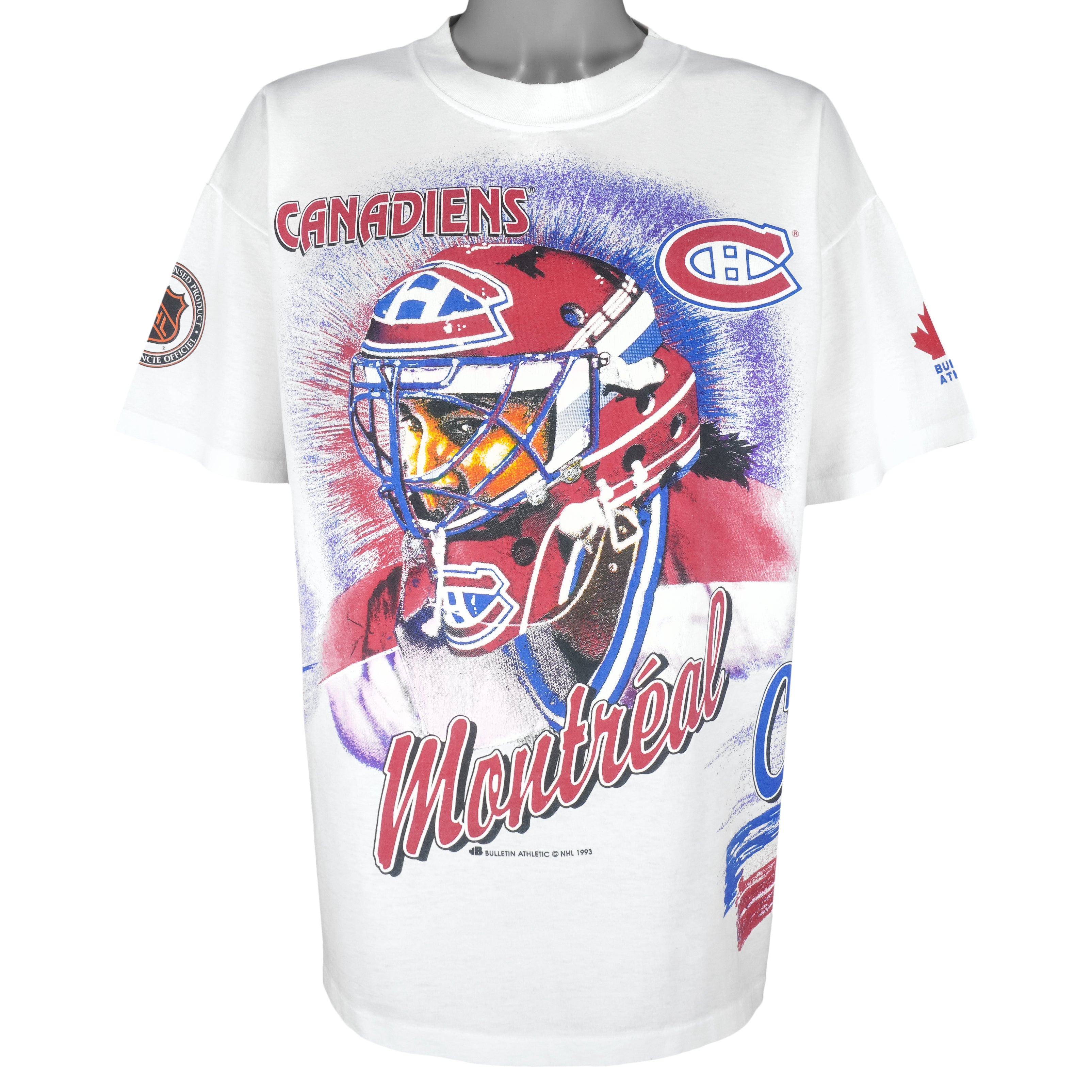 Vintage NHL (Bulletin Athletic) - Montreal Canadiens Spell-Out T