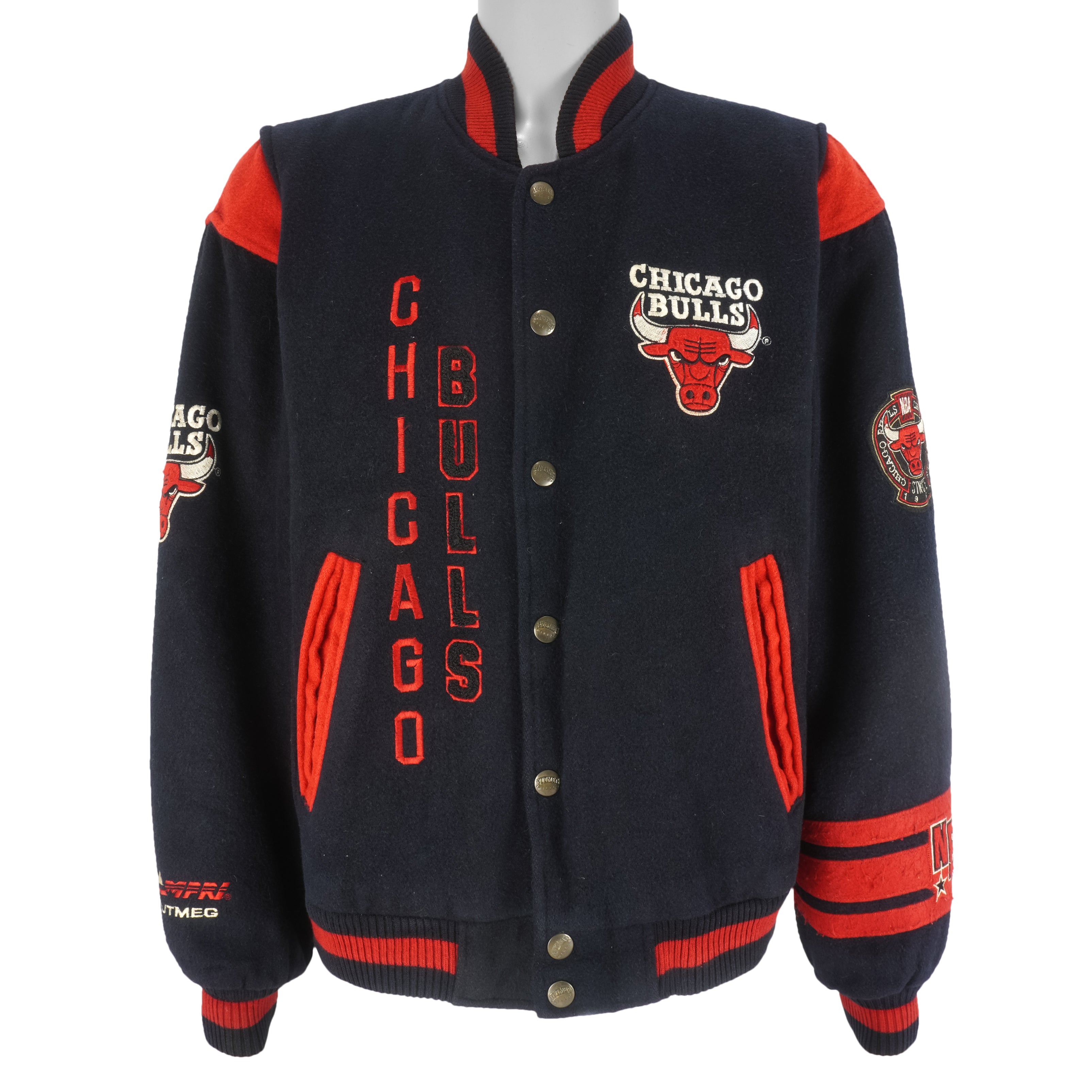 NBA Chicago Bulls Varsity Jacket  Vintage 90's NBA Chicago Bulls Jacket