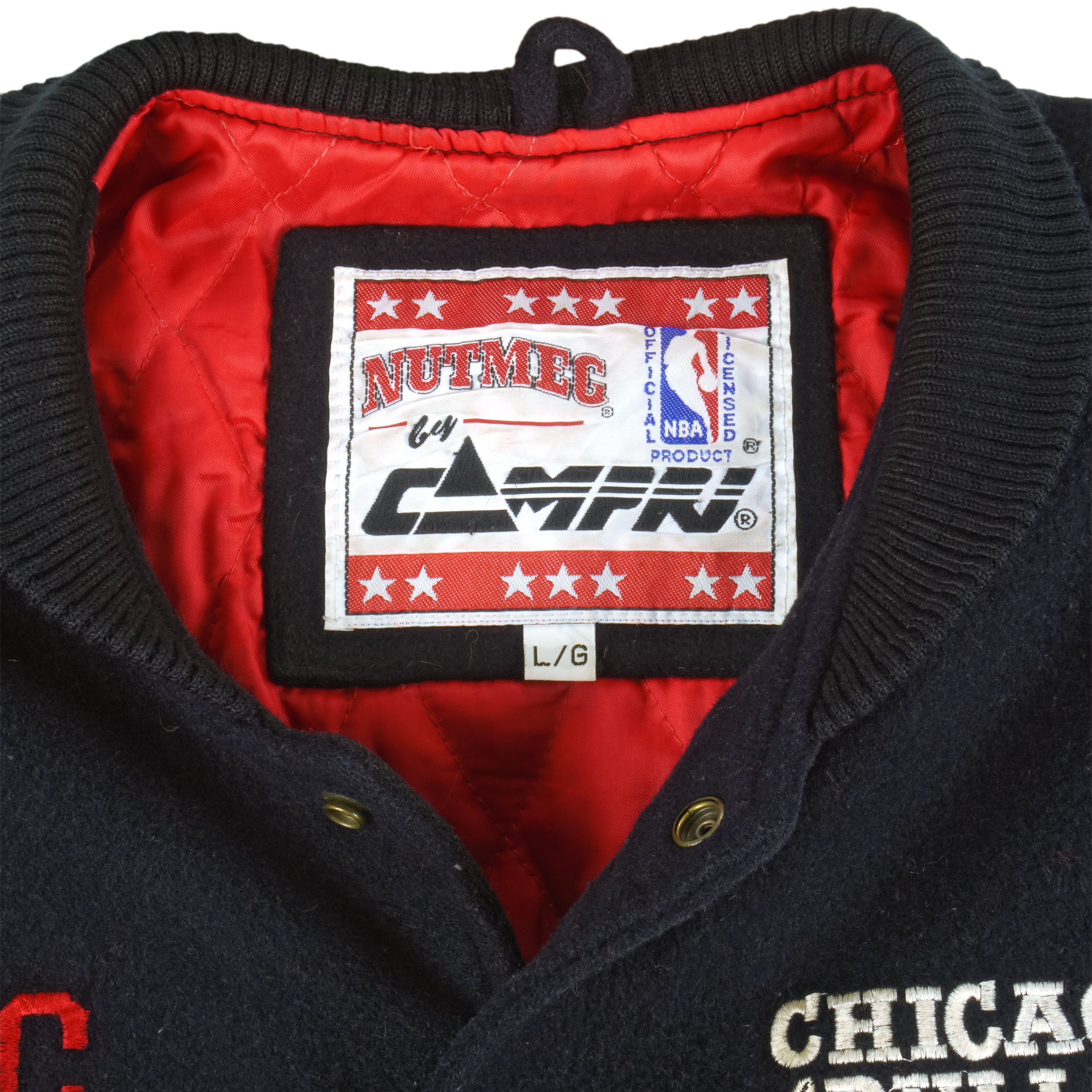 Vintage 90's Chicago Bulls TShirt Nutmeg NBA Member Club Size L