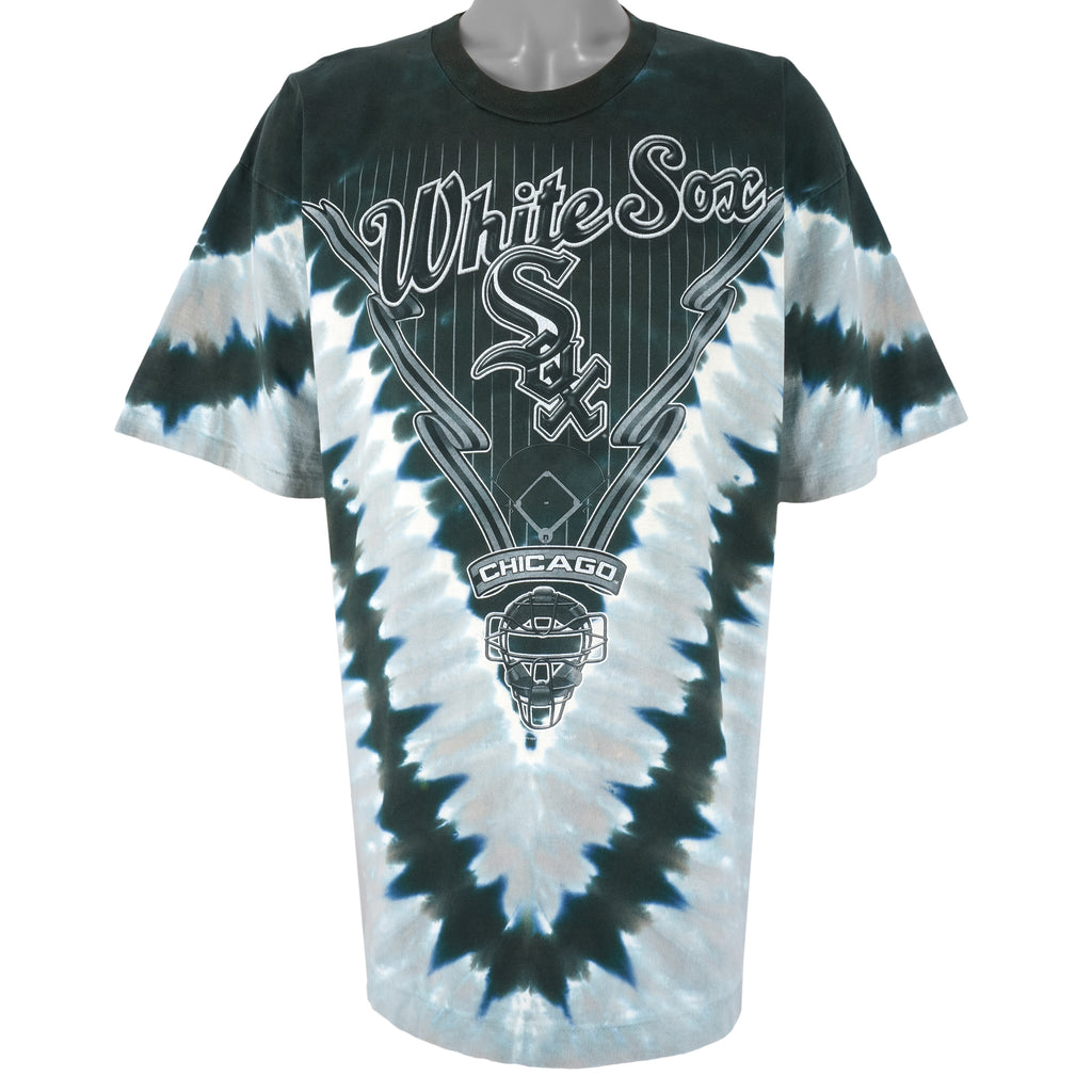 MLB (Liquid Blue) - Chicago White Sox Tie-Dye T-Shirt 1990s XX-Large Vintage Retro Baseball