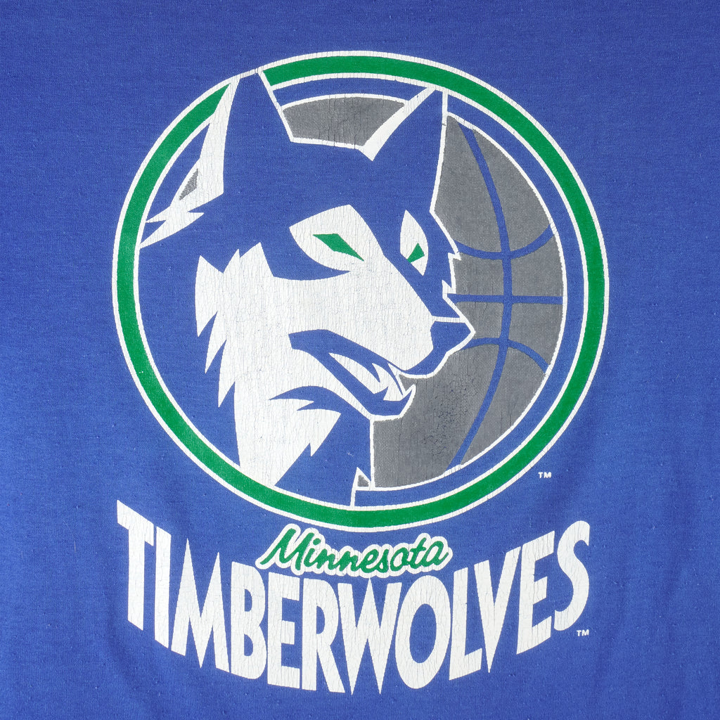 NBA (Swingster) - Minnesota Timberwolves T-Shirt 1990s X-Large Vintage Retro Basketball