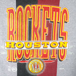 NBA (Competitor) - Houston Rockets Tricolor T-Shirt 1990s X-Large Vintage Retro Basketball