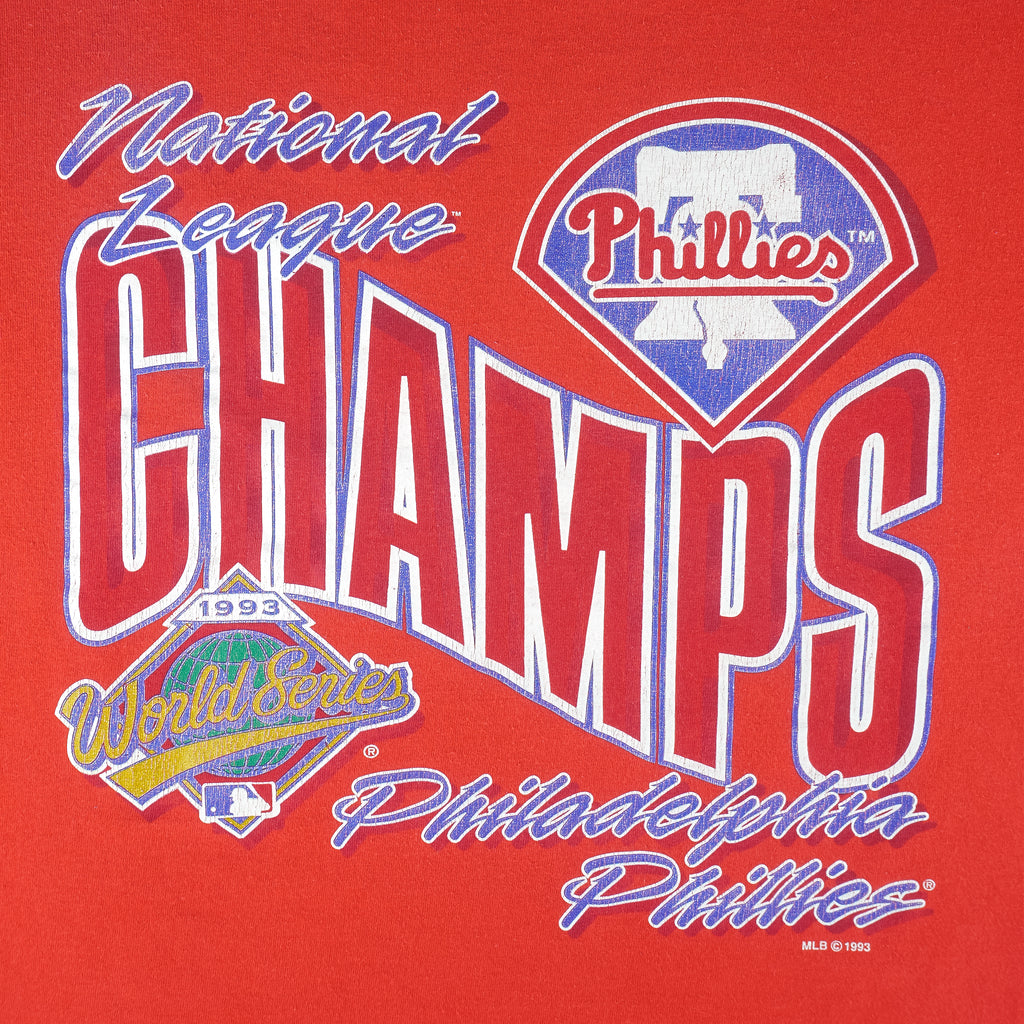 MLB (Salem) - Philadelphia Phillies National League Champs 1993 Medium Vintage Retro Baseball