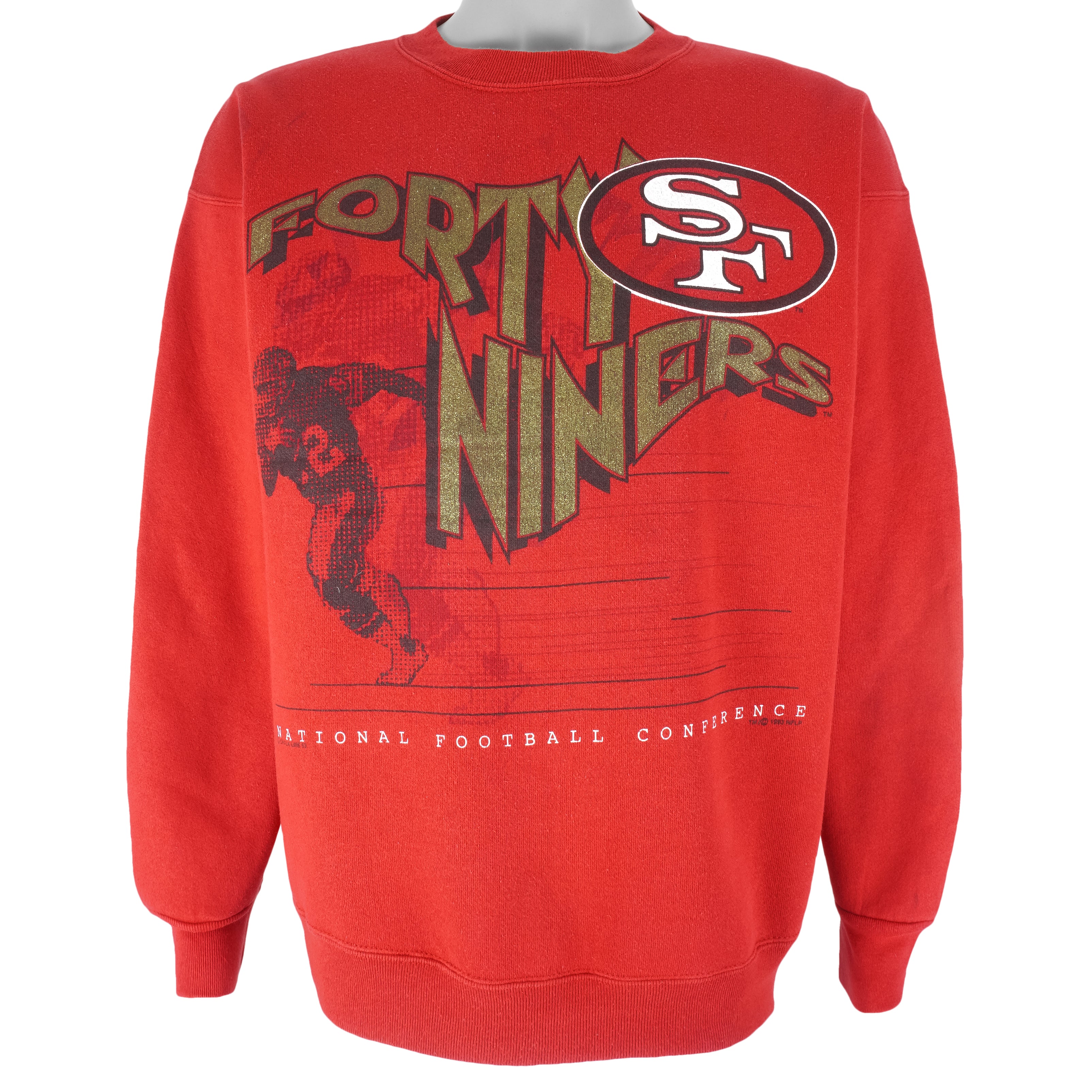 NFL, Sweaters, Vintage Oversized Sweatshirt San Francisco 49ers Member  Club 9s Nutmeg Nfl