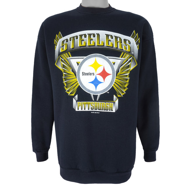 Upcycled Vintage Steelers Flame Sweatshirt