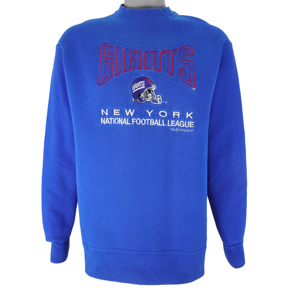 NFL (Salem) - New York Giants Embroidered Sweatshirt 1994 Large Vintage Retro Football