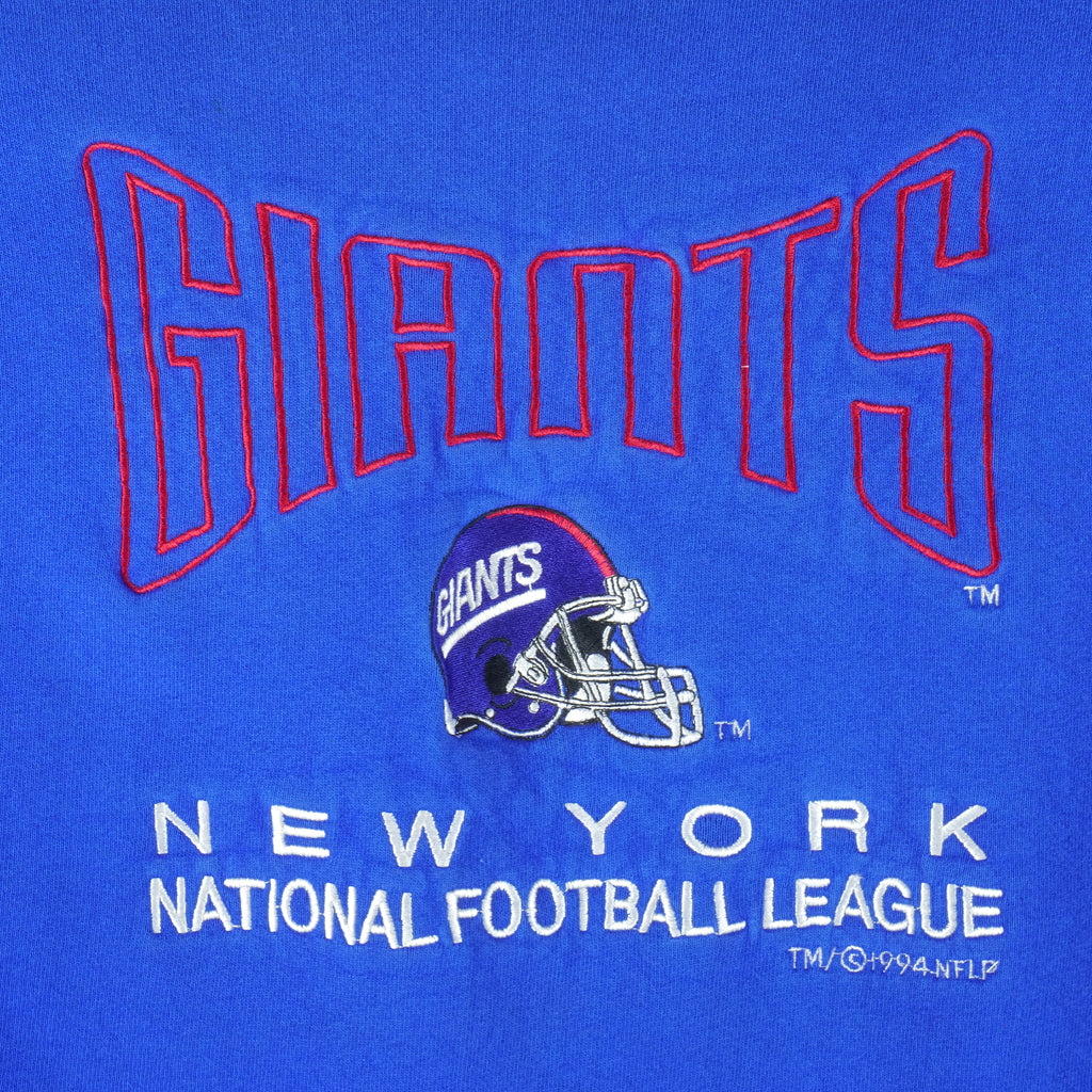 NFL (Salem) - New York Giants Embroidered Sweatshirt 1994 Large Vintage Retro Football