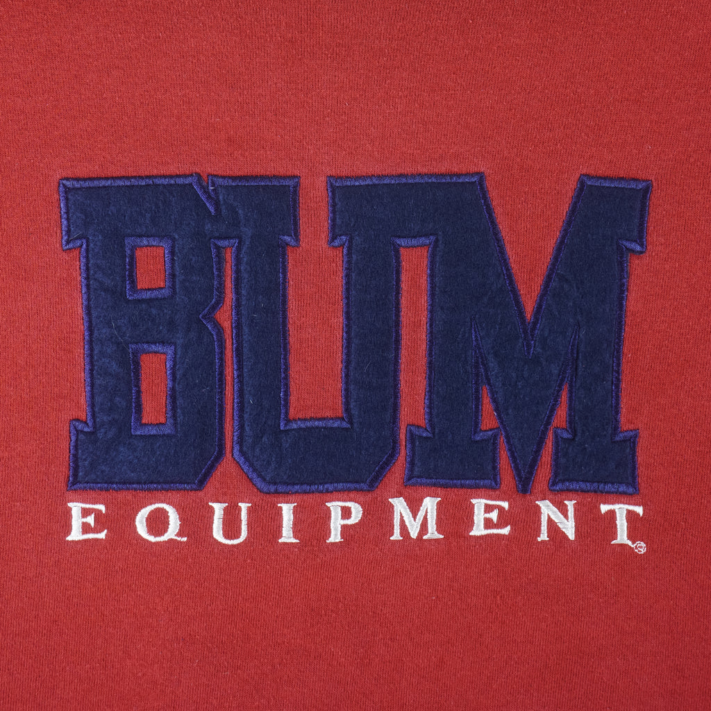 Vintage - B.U.M Equipment Embroidered Crew Neck Sweatshirt 1990s Large Vintage Retro