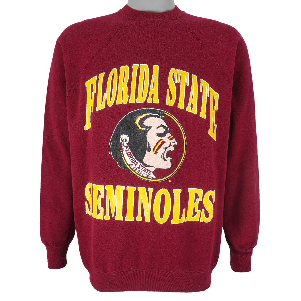 NCAA (Artex) - Florida State Seminoles Crew Neck Sweatshirt 1990s Large Vintage Retro Football college