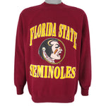 NCAA (Artex) - Florida State Seminoles Crew Neck Sweatshirt 1990s Large Vintage Retro Football college