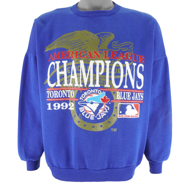 CustomCat Toronto Blue Jays Muscle Bird Vintage MLB Crewneck Sweatshirt Red / 5XL