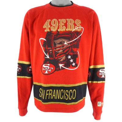 Vintage NFL (Logo Athletic) - San Francisco 49ers Embroidered Sweatshirt  1990s Large – Vintage Club Clothing