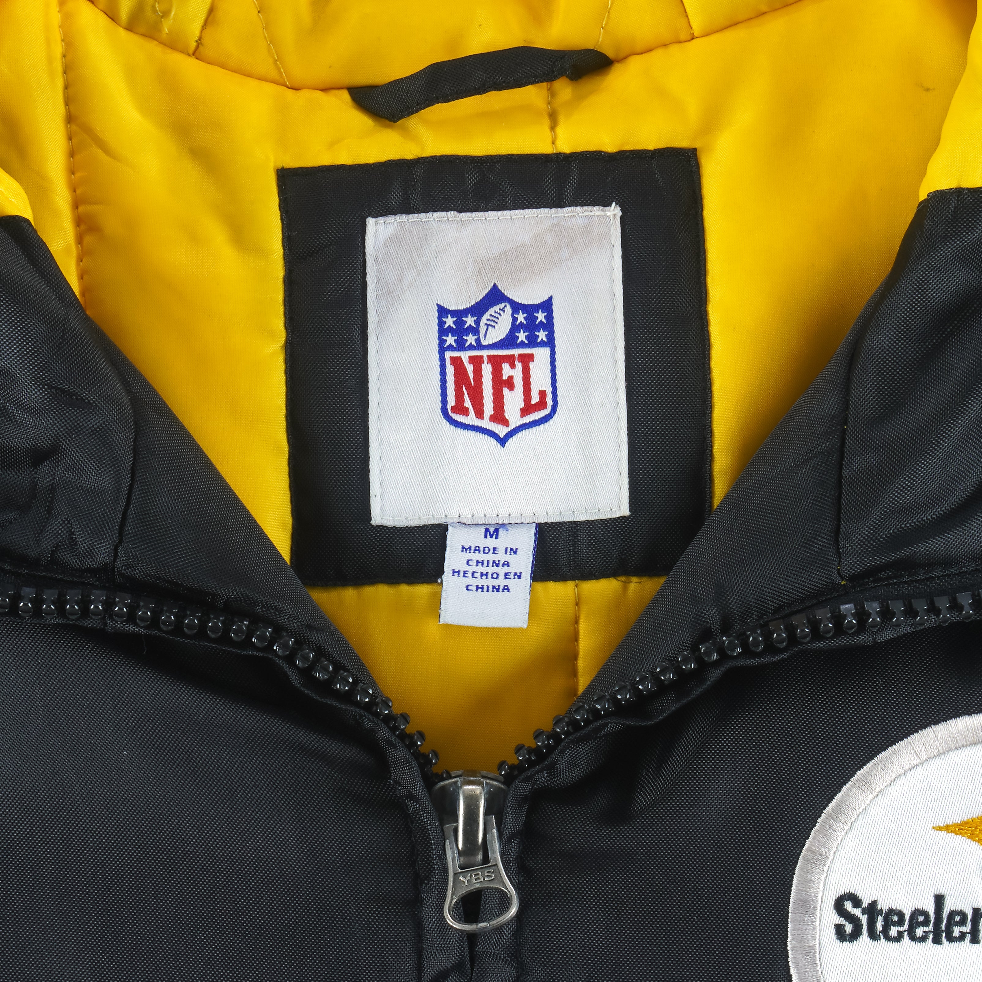 Steelers Jacket Apex One Windbreaker NFL Zipped Vintage 