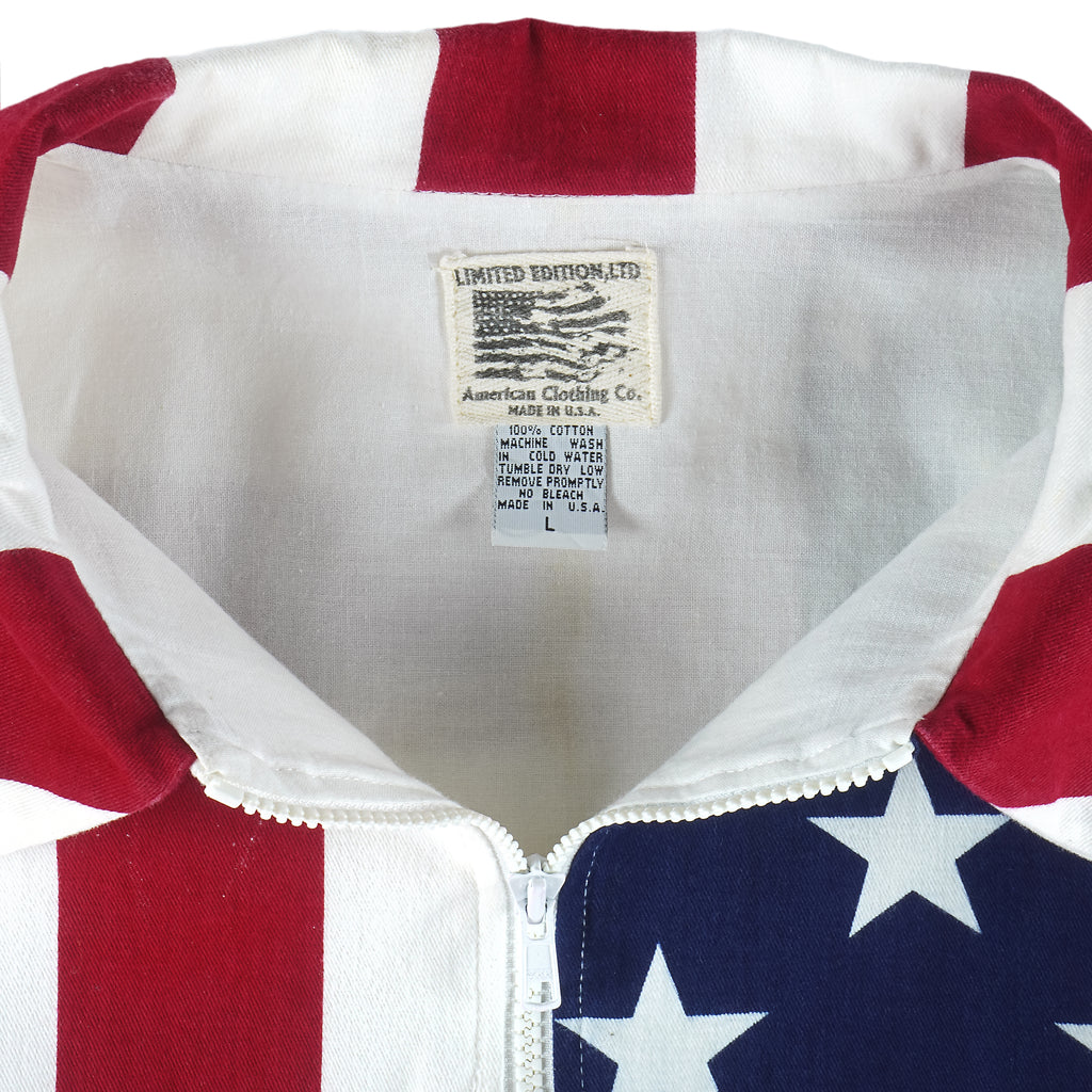 Vintage (American Clothing) - USA Flag Jacket 1990s Large Vintage Retro