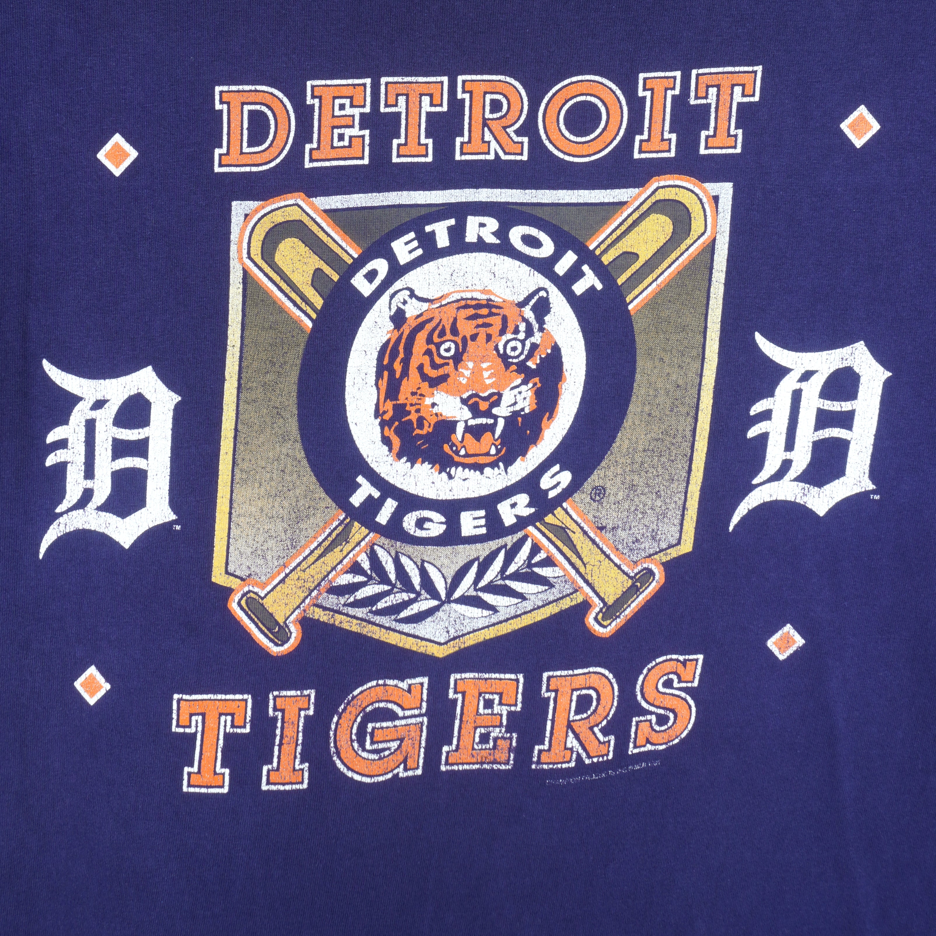 Vintage Detroit Tigers MLB Baseball Single Stitch T-Shirt