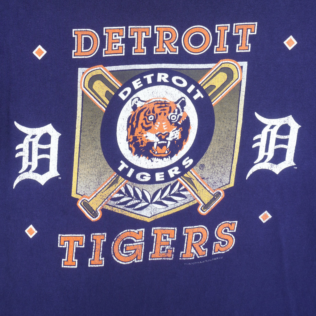 MLB (Hanes) - Detroit Tigers T-Shirt 1990 X-Large Vintage Retro Baseball