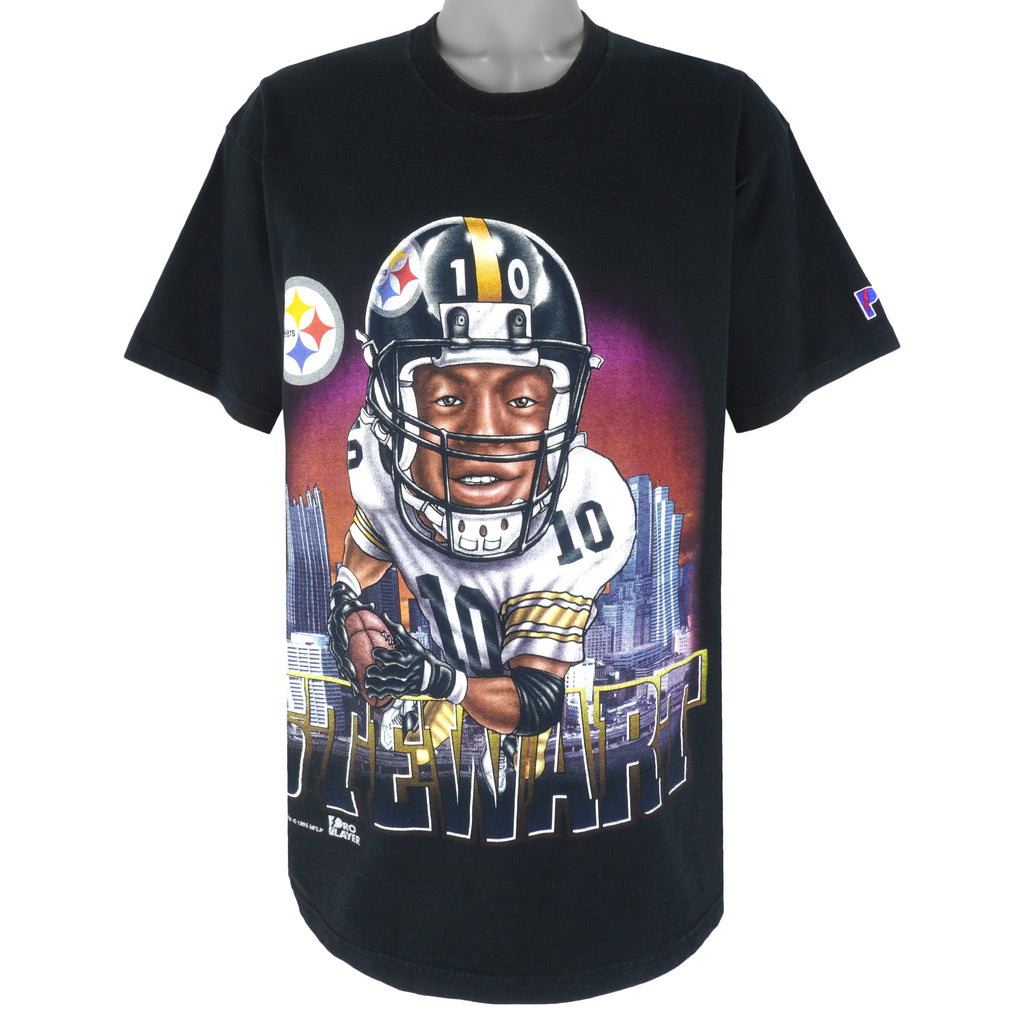 NFL (Pro Player) - Pittsburgh Steelers Stewart No. 10 T-Shirt 1996 X-Large Vintage Retro Football