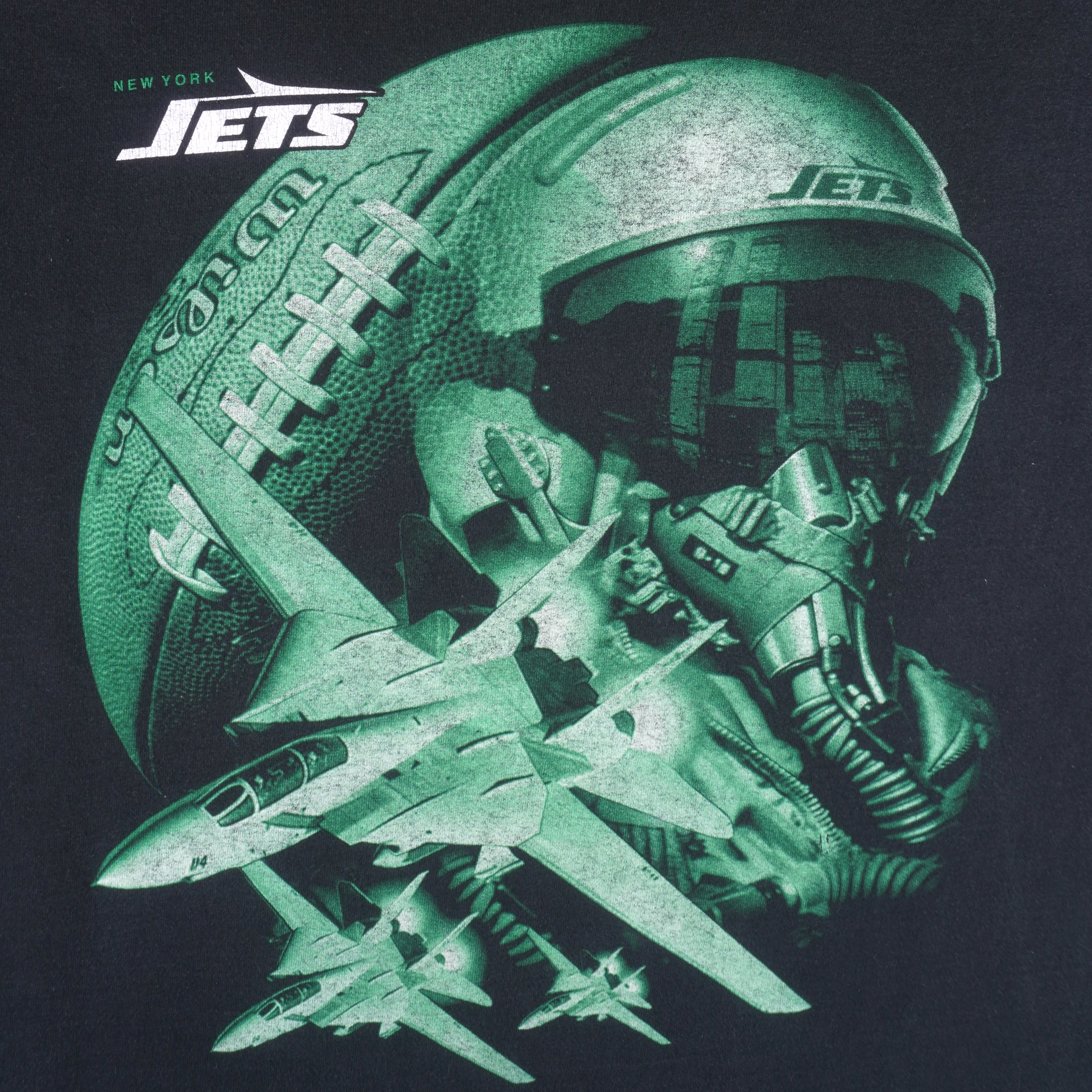 Vintage 90's New York Jets Single Stitched T-Shirt