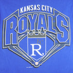 MLB (Logo 7) - Kansas City Royals Single Stitch T-Shirt 1998 Medium Vintage Retro Baseball