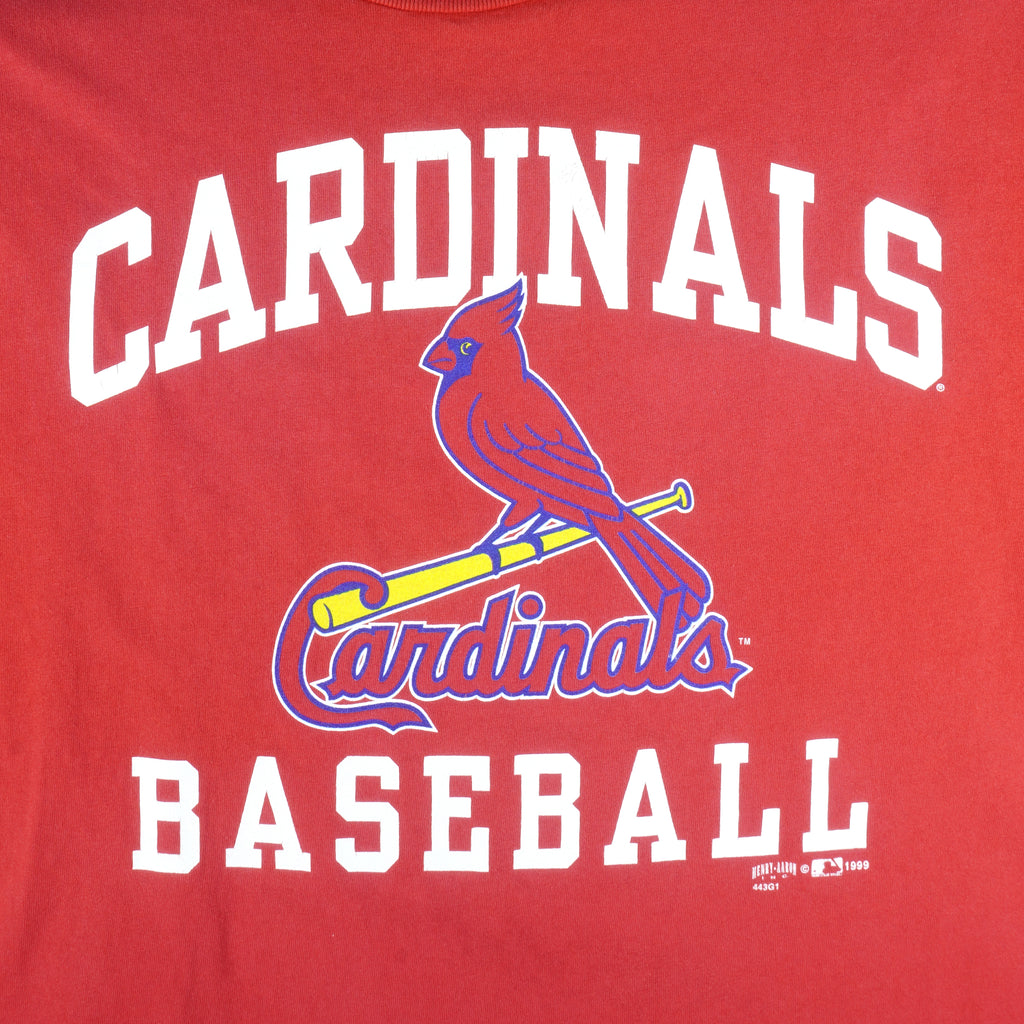 MLB (Delta) - St. Louis Cardinals Single Stitch T-Shirt 1999 X-Large Vintage Retro Baseball