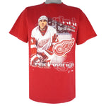 NHL (Joy Athletic) - Detroit Red Wings Chris Chelios Player T-Shirt 1990s Large