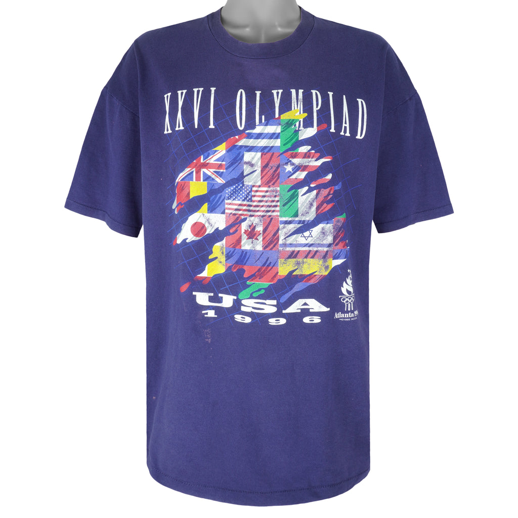 Vintage (Hanes) - Atlanta Olympic Flags T-Shirt 1996 XX-Large Vintage Retro