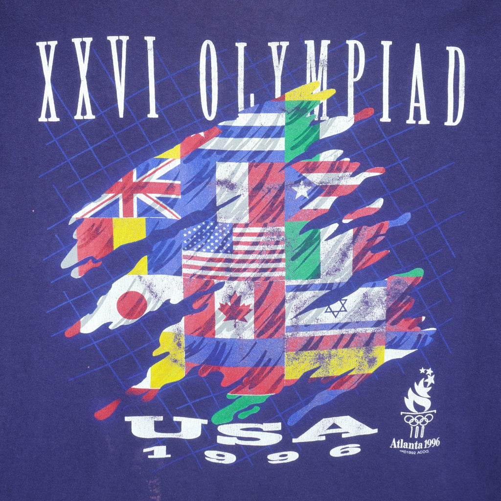 Vintage (Hanes) - Atlanta Olympic Flags T-Shirt 1996 XX-Large Vintage Retro