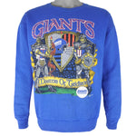 NFL - New York Giants The Masters Of Gridiron Crew Neck Sweatshirt 1991 Medium Vintage Retro Football