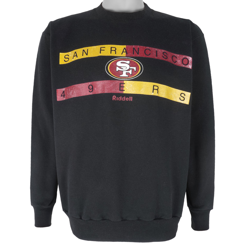 NFL (Riddell) - San Francisco 49ers Crew Neck Sweatshirt 1990s Medium Vintage Retro