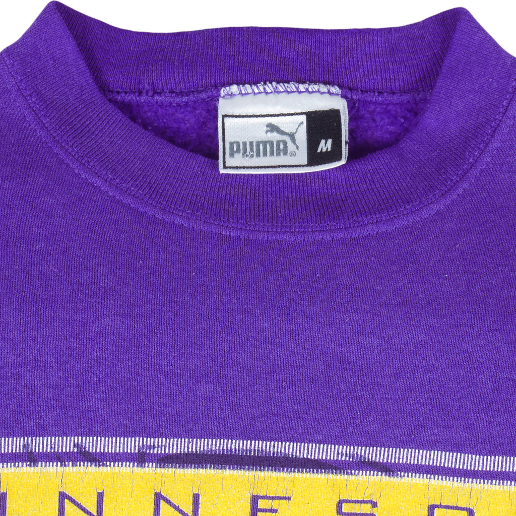 Puma - Minnesota Vikings Crew Neck Sweatshirt 1990s Medium