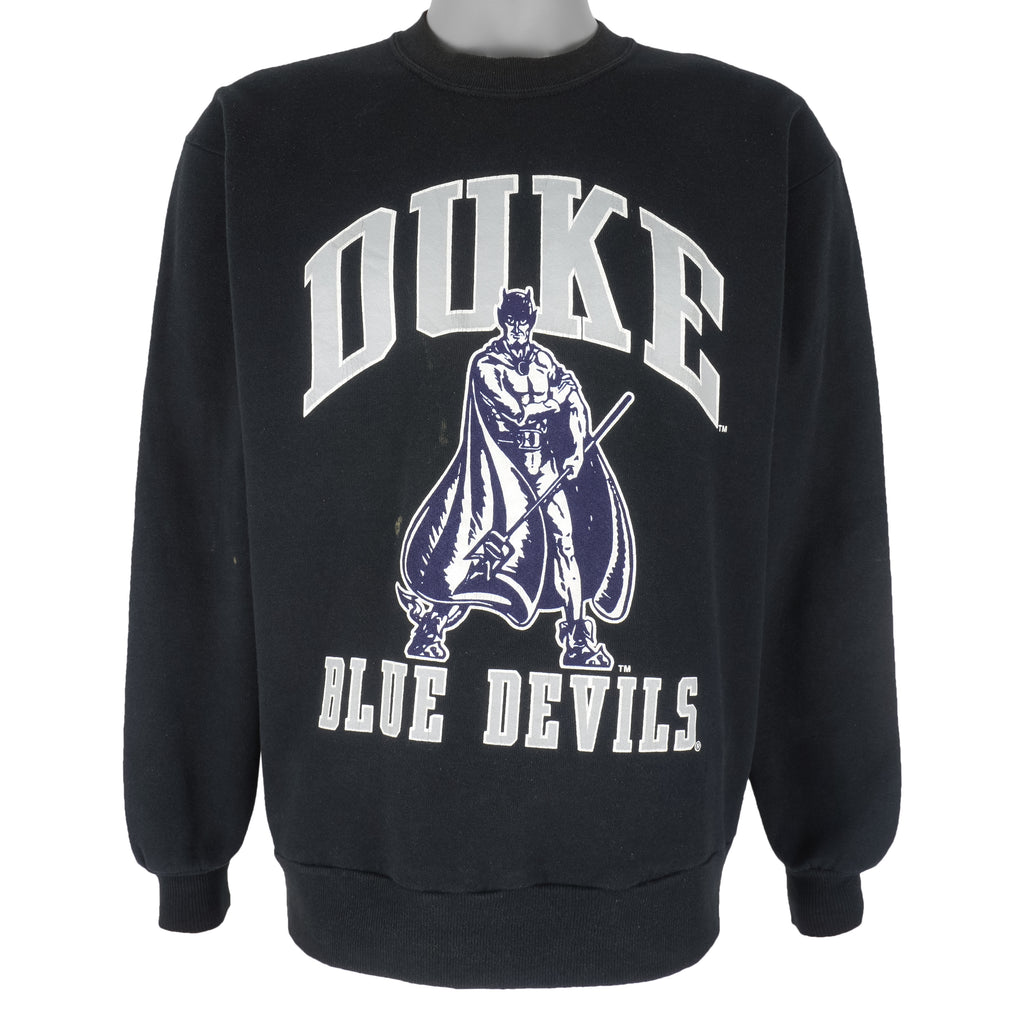 NCAA (Velva Sheen) - Duke Blue Devils Crew Neck Sweatshirt 1990s Medium Vintage Retro Football College