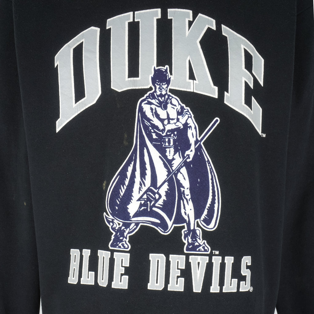 NCAA (Velva Sheen) - Duke Blue Devils Crew Neck Sweatshirt 1990s Medium Vintage Retro Football College