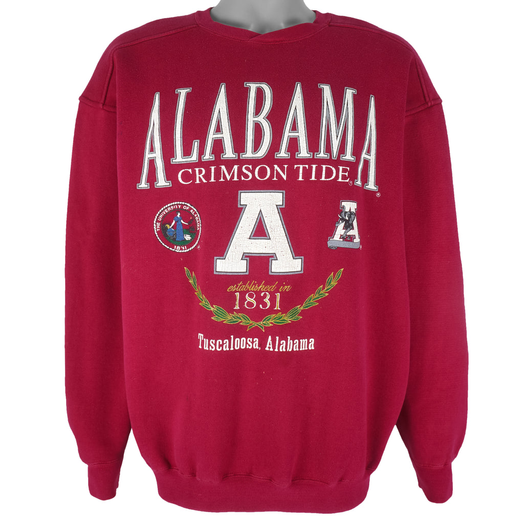 NCAA (Galt Crew) - Alabama Crimson Tide Crew Neck Sweatshirt 2000s Large Vintage Retro Football College