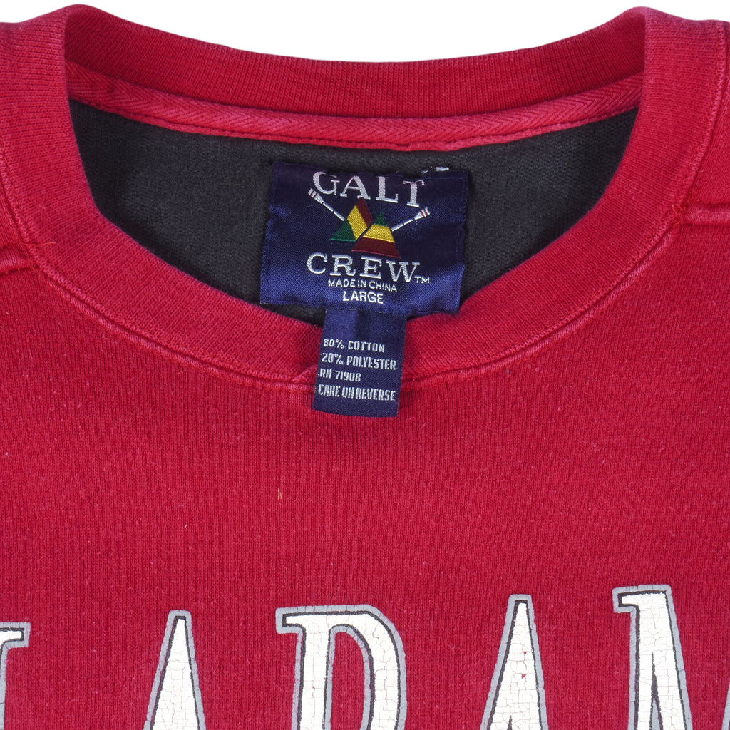 NCAA (Galt Crew) - Alabama Crimson Tide Crew Neck Sweatshirt 2000s Large Vintage Retro Football College