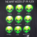 Vintage (Logotel) - The Many Moods Of An Alien Single Stitch T-Shirt 1996 Medium Vintage Retro