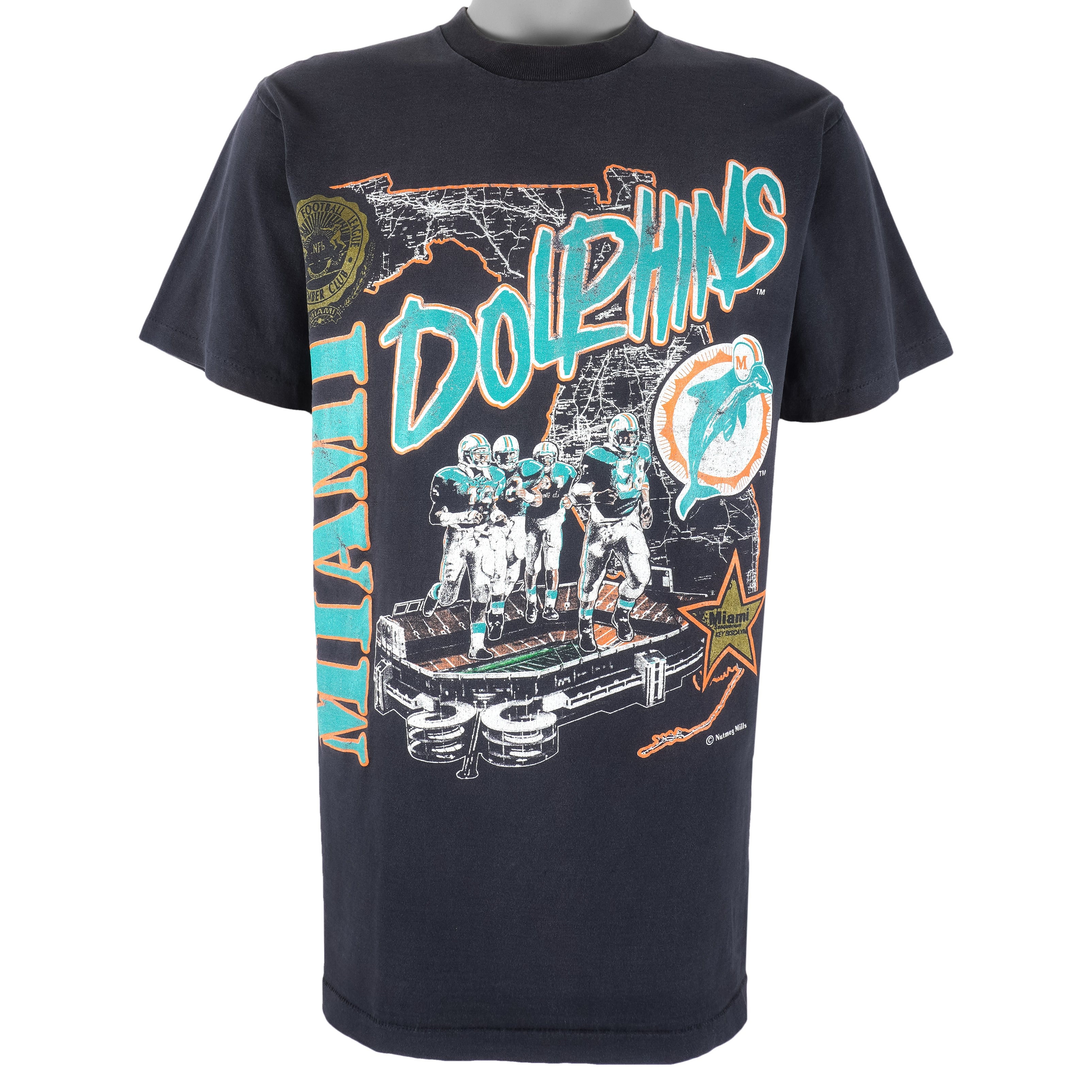 Nutmeg Mills, Shirts, Vintage Miami Dolphins Shirt