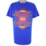 NBA (Home Team) - Detroit Pistons Champions Single Stitch T-Shirt 1990s X-Large Vintage Retro Basketball