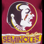 NCAA (Salem) - Florida State Seminoles Big Spell-Out T-Shirt 1990s Large Vintage Retro Football College