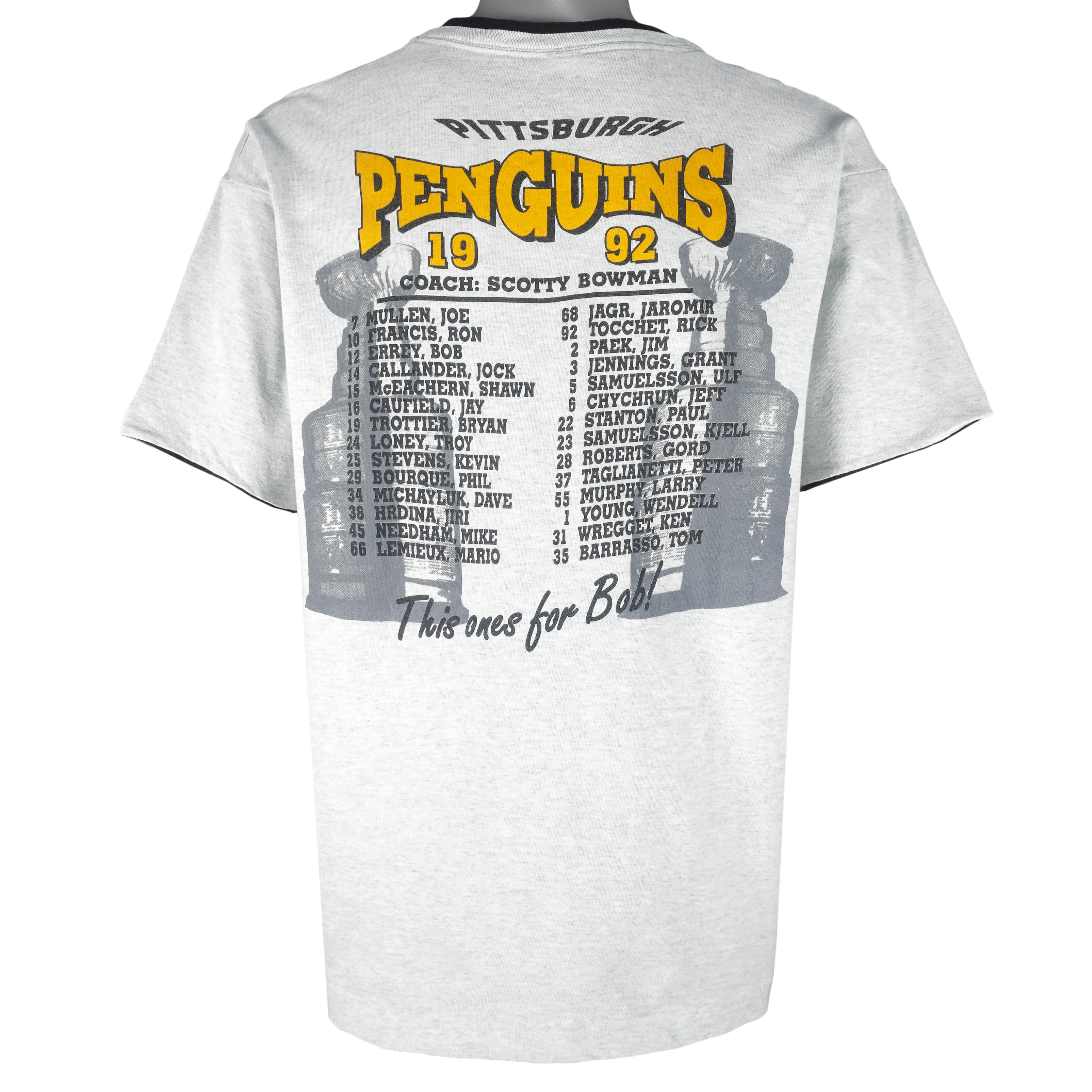 Vintage 1992 NHL Pittsburgh Penguins Stanley Cup Champion T-shirt