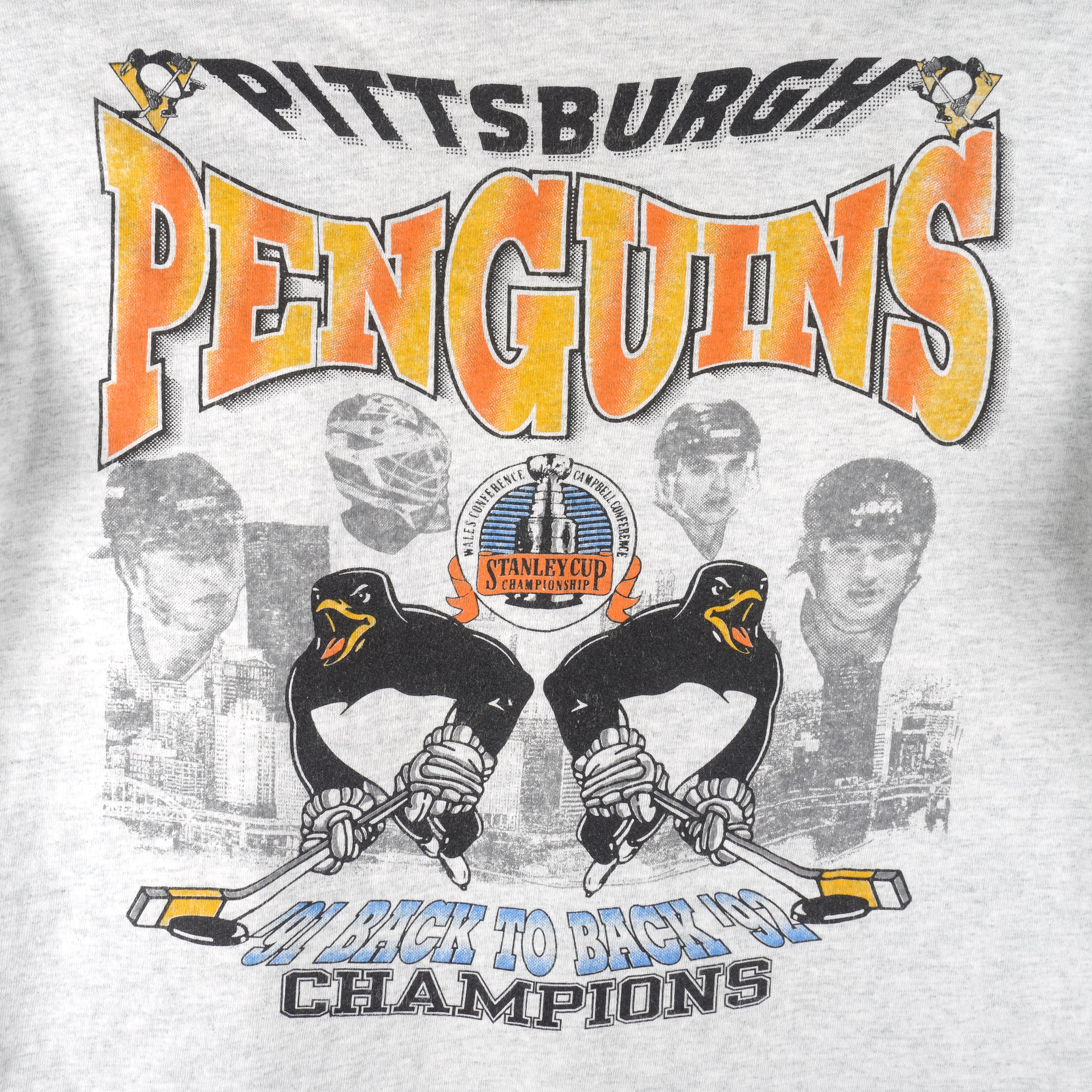Vintage 1990s NHL Pittsburgh Penguins 1992 Stanley Cup Champions Snapb