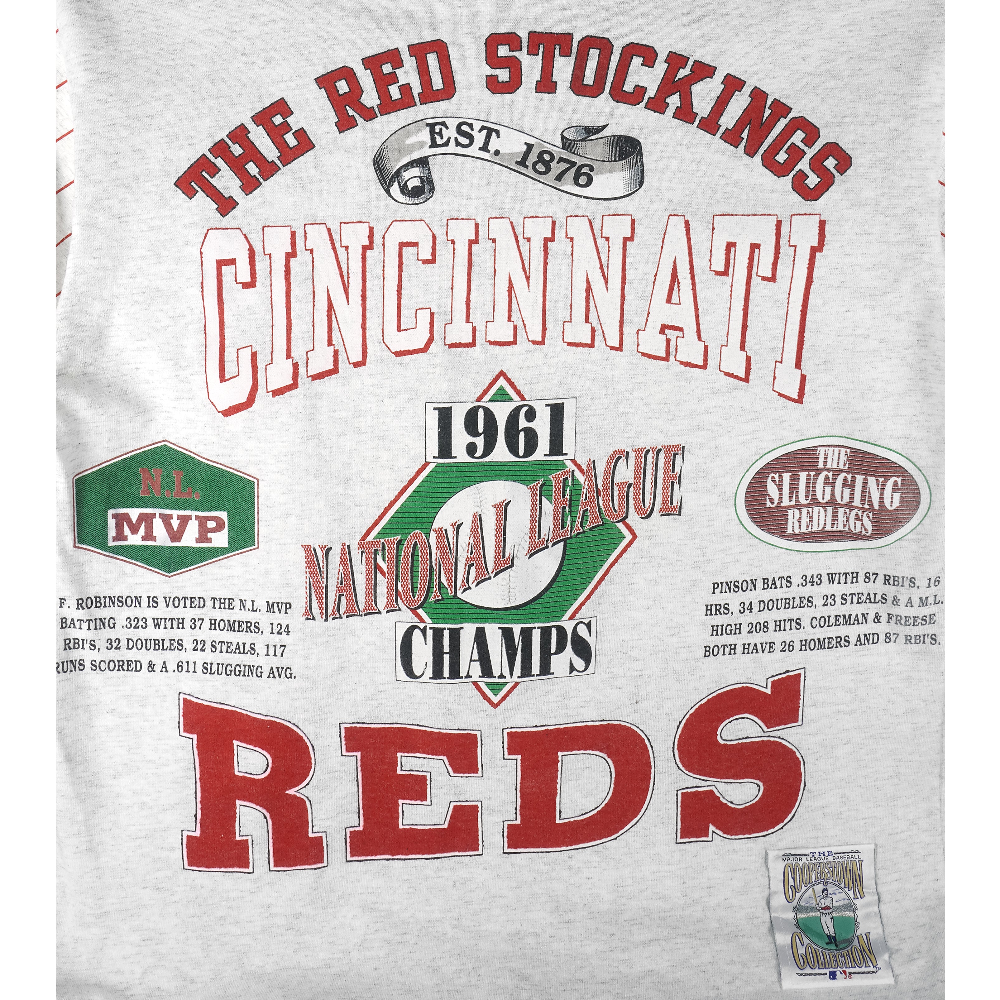 Vintage 90s Cincinnati Reds World Series Champions Shirt Large